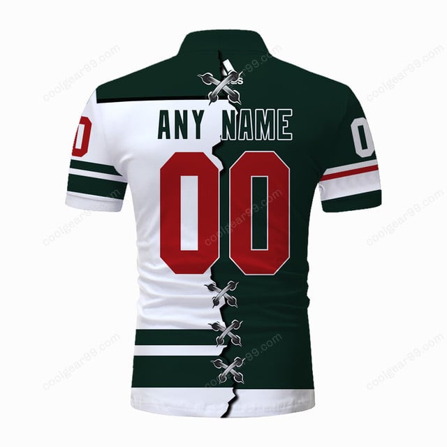 LIMITED EDITION - NEW CUSTOMIZED NHL13 MNW MINNESOTA WILD UNISEX T-SHIRT, POLO, HOODIE & JACKETS