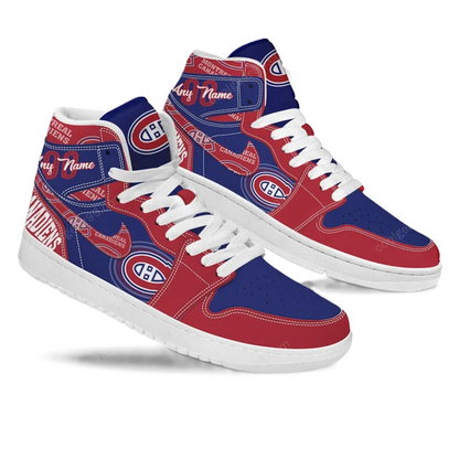[SUPER SALE] NEW CUSTOMIZED NHL11 MT CANADIENS AIR JORDAN SNEAKERS