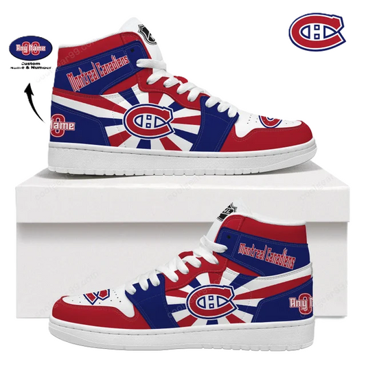 [SUPER SALE] NEW CUSTOMIZED NHL11 MT CANADIENS AIR JORDAN SNEAKERS