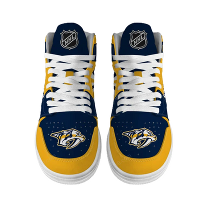 [SUPER SALE] NEW CUSTOMIZED NHL31 NV PREDATORS AIR JORDAN SNEAKERS