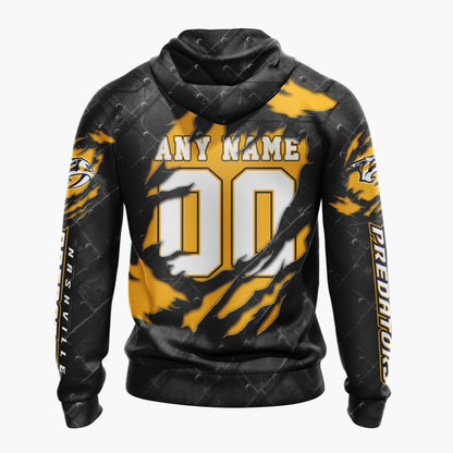 LIMITED EDITION - NEW CUSTOMIZED NHL31 NVP NASHVILLE PREDATORS UNISEX T-SHIRT, POLO, HOODIE & JACKETS