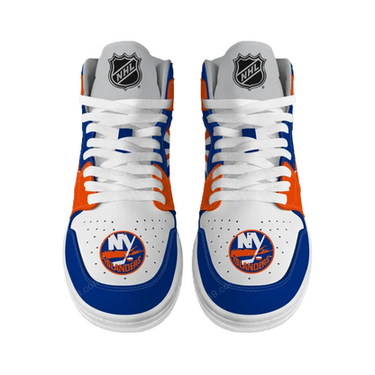 [SUPER SALE] NEW CUSTOMIZED NHL25 NY ISLANDERS AIR JORDAN SNEAKERS