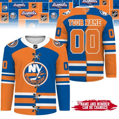 LIMITED EDITION - NEW CUSTOMIZED NHL25 NYI NEW YORK ISLANDERS UNISEX HOCKEY JERSEY
