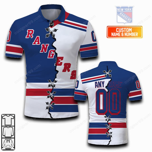 LIMITED EDITION - NEW CUSTOMIZED NHL24 NYR NEW YORK RANGERS UNISEX T-SHIRT, POLO, HOODIE & JACKETS