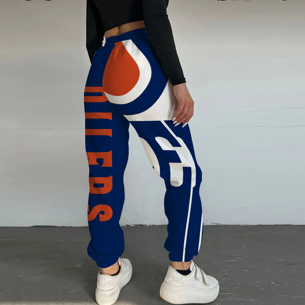LIMITED EDITION - NEW CUSTOMIZED NHL03 EMO EDMONTON OILERS LONG PANTS