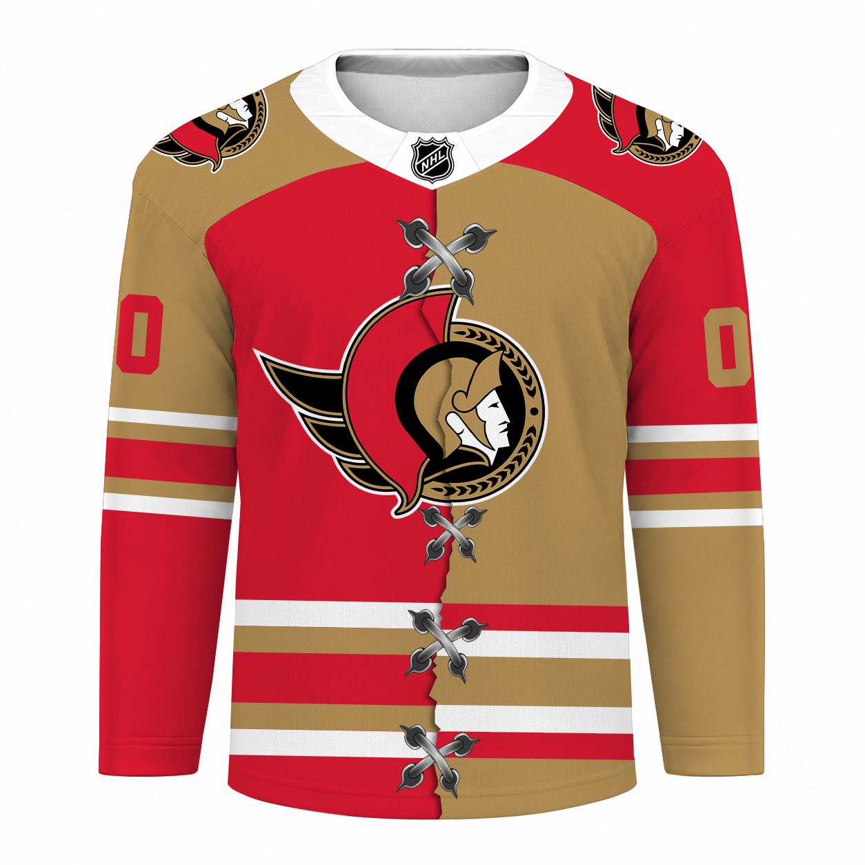 LIMITED EDITION - NEW CUSTOMIZED NHL29 OSN OTTAWA SENATORS UNISEX HOCKEY JERSEY