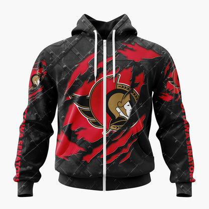 LIMITED EDITION - NEW CUSTOMIZED NHL29 OSN OTTAWA SENATORS UNISEX T-SHIRT, POLO, HOODIE & JACKETS