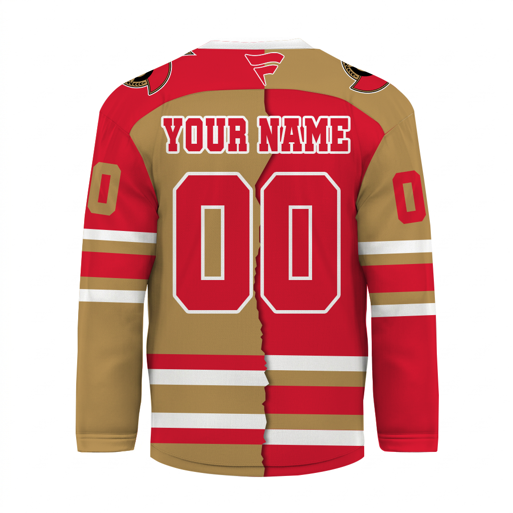 LIMITED EDITION - NEW CUSTOMIZED NHL29 OSN OTTAWA SENATORS UNISEX HOCKEY JERSEY
