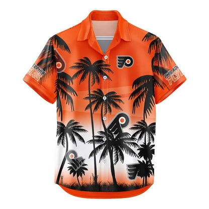 LIMITED EDITION - NEW CUSTOMIZED NHL27 BFS PHILADELPHIA FLYERS UNISEX HAWAIIAN SHIRT & SHORTS SET
