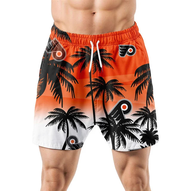 LIMITED EDITION - NEW CUSTOMIZED NHL27 BFS PHILADELPHIA FLYERS UNISEX HAWAIIAN SHIRT & SHORTS SET