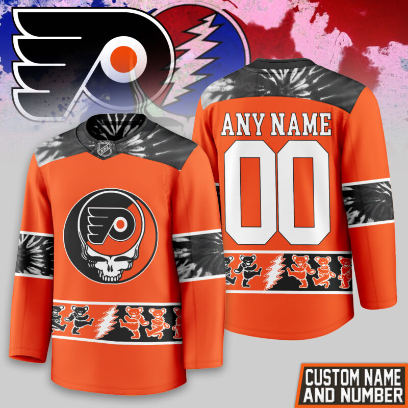 [SUPER SALE] NEW CUSTOMIZED NHL27 BFS PHILADELPHIA FLYERS UNISEX HOCKEY JERSEY