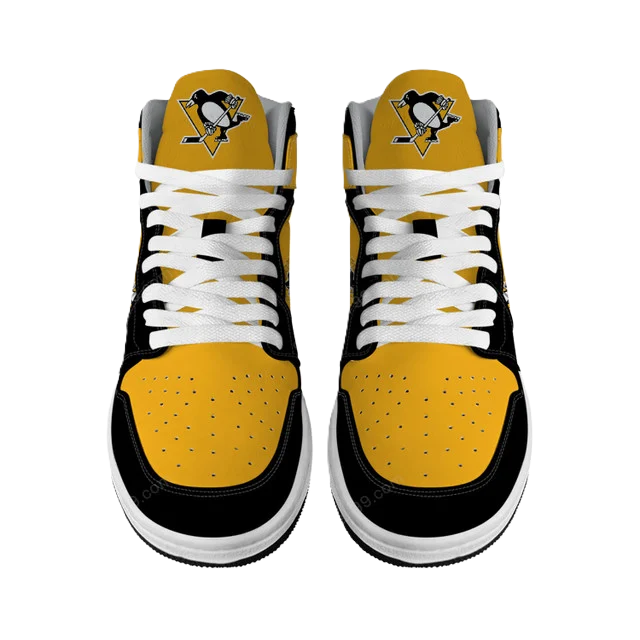 [SUPER SALE] NEW CUSTOMIZED NHL26 PB PENGUINS AIR JORDAN SNEAKERS