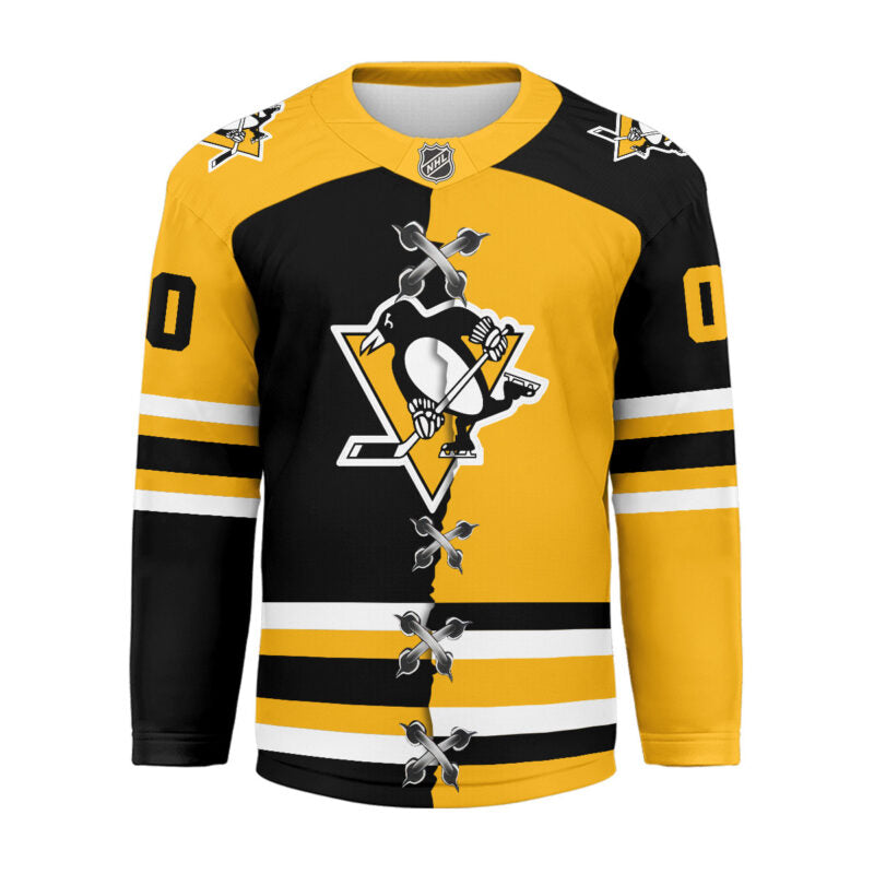 LIMITED EDITION - NEW CUSTOMIZED NHL26 PBP PITTSBURGH PENGUINS UNISEX HOCKEY JERSEY