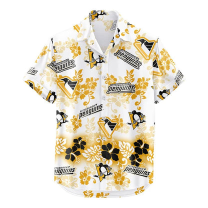 [SUPER SALE ] NEW CUSTOMIZED NHL26 PBP PITTSBURGH PENGUINS UNISEX HAWAIIAN SHIRT & SHORTS SET