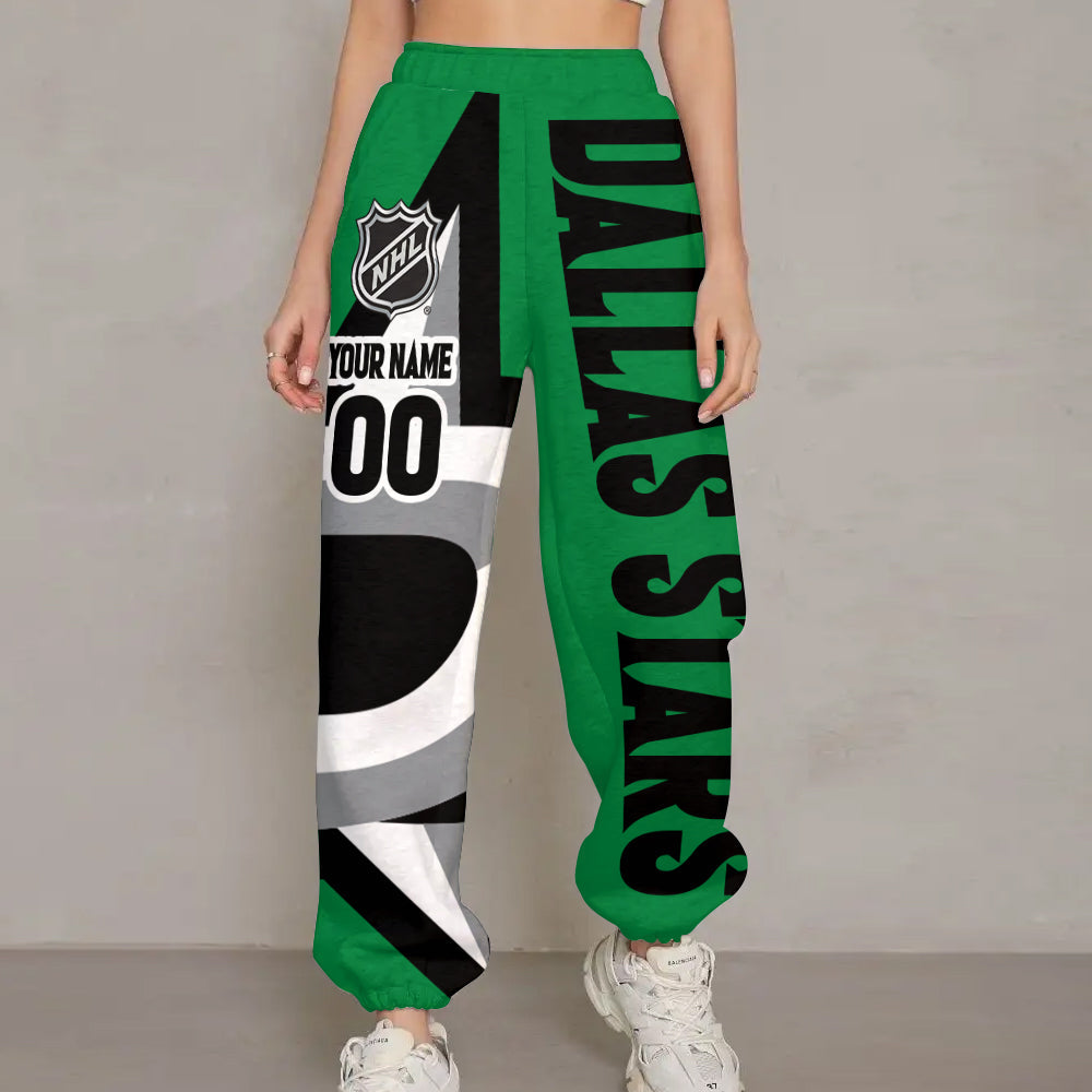 LIMITED EDITION - NEW CUSTOMIZED NHL15 DLS DALLAS STARS LONG PANTS
