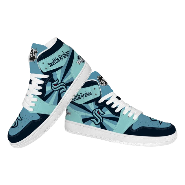 [SUPER SALE] NEW CUSTOMIZED NHL20 ST KRAKEN AIR JORDAN SNEAKERS