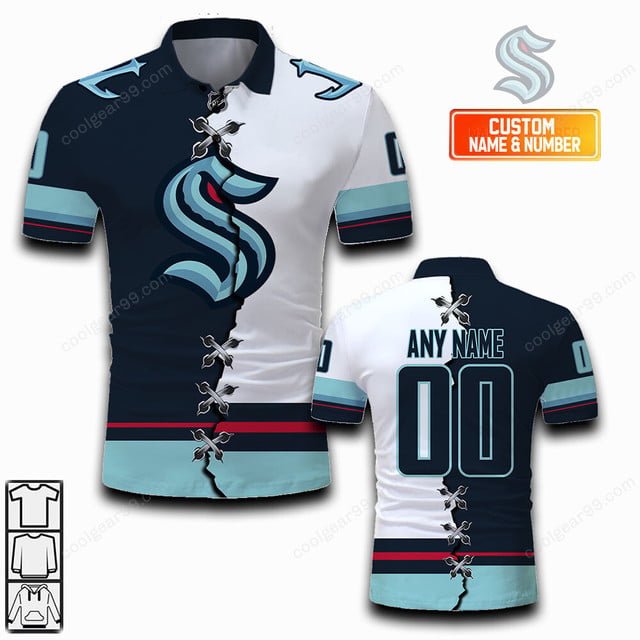 LIMITED EDITION - NEW CUSTOMIZED NHL20 STK SEATTLE KRAKEN UNISEX T-SHIRT, POLO, HOODIE & JACKETS