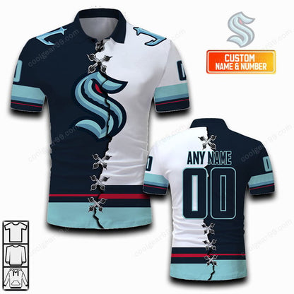 LIMITED EDITION - NEW CUSTOMIZED NHL20 STK SEATTLE KRAKEN UNISEX T-SHIRT, POLO, HOODIE & JACKETS