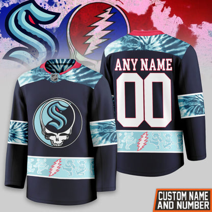 [SUPER SALE] NEW CUSTOMIZED NHL20 SEATTLE KRAKEN UNISEX HOCKEY JERSEY