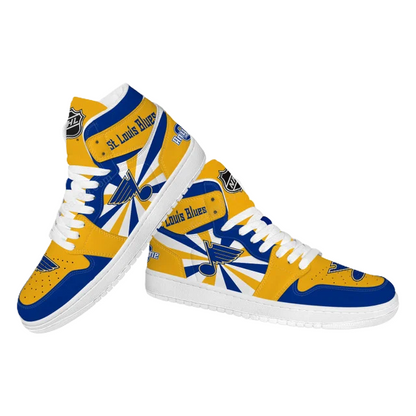 [SUPER SALE] NEW CUSTOMIZED NHL14 SL BLUES AIR JORDAN SNEAKERS