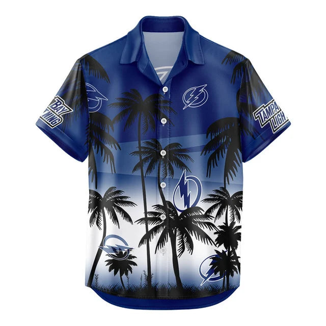 LIMITED EDITION - NEW CUSTOMIZED NHL12 TPL TAMPA BAY LIGHTNING UNISEX HAWAIIAN SHIRT & SHORTS SET