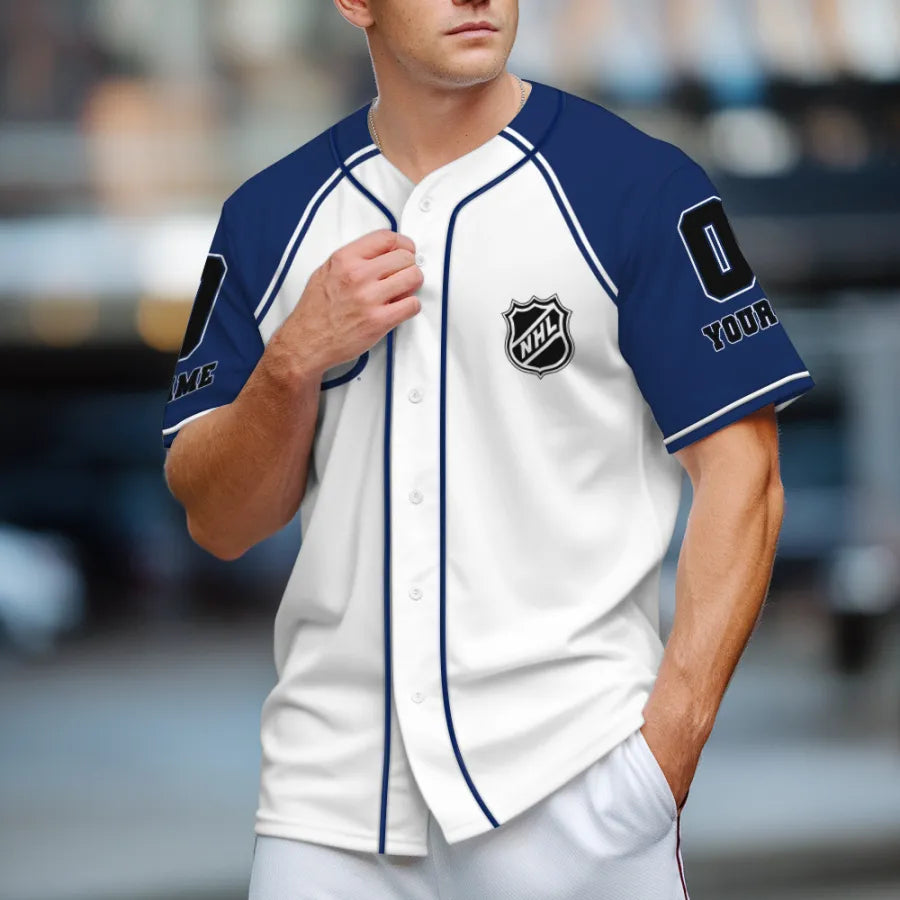 LIMITED EDITION - NEW CUSTOMIZED NHL12 TPL TAMPA BAY LIGHTNING BASEBALL JERSEY