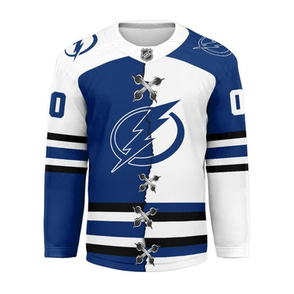 LIMITED EDITION - NEW CUSTOMIZED NHL12 TPL TAMPA BAY LIGHTNING UNISEX HOCKEY JERSEY