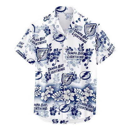 [SUPER SALE ] NEW CUSTOMIZED NHL12 TPL TAMPA BAY LIGHTNING UNISEX HAWAIIAN SHIRT & SHORTS SET