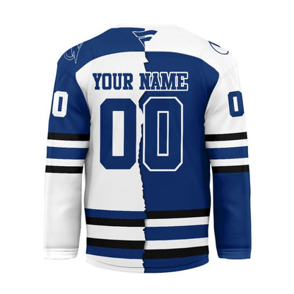 LIMITED EDITION - NEW CUSTOMIZED NHL12 TPL TAMPA BAY LIGHTNING UNISEX HOCKEY JERSEY