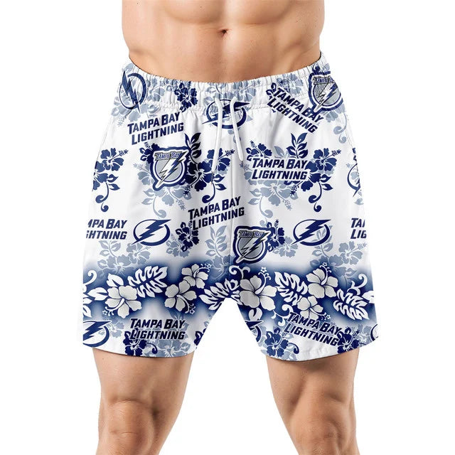 [SUPER SALE ] NEW CUSTOMIZED NHL12 TPL TAMPA BAY LIGHTNING UNISEX HAWAIIAN SHIRT & SHORTS SET