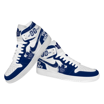 [SUPER SALE] NEW CUSTOMIZED NHL23 TM LEAFS AIR JORDAN SNEAKERS