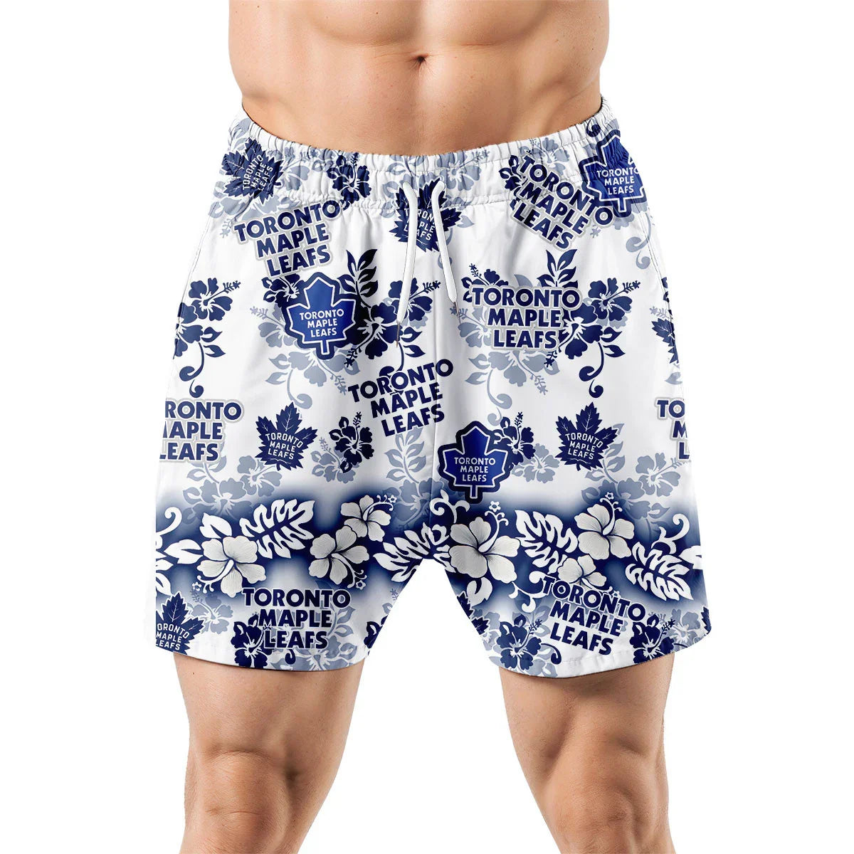 [SUPER SALE ] NEW CUSTOMIZED NHL23 TML TORONTO MAPLE LEAFS UNISEX HAWAIIAN SHIRT & SHORTS SET