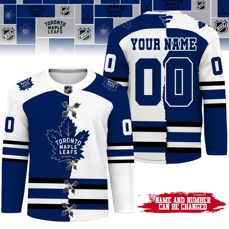 LIMITED EDITION - NEW CUSTOMIZED NHL23 TML TORONTO MAPLE LEAFS UNISEX HOCKEY JERSEY