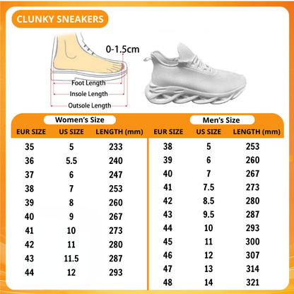 [SUPER SALE] NEW CUSTOMIZED NHL32 SJS SJ SHARKS PREMIUM CLUNKY SNEAKERS