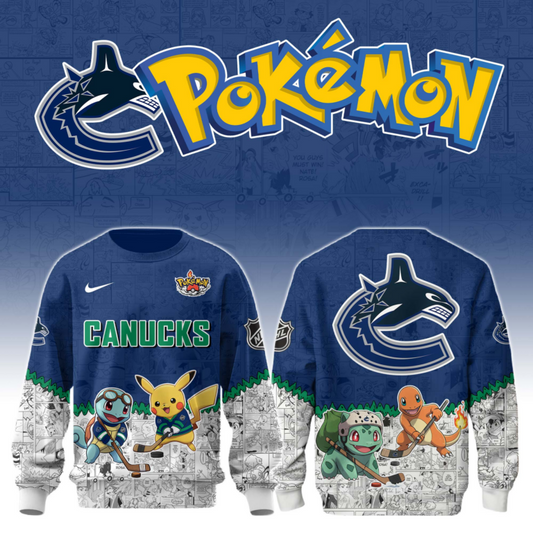 LIMITED EDITION - NEW CUSTOMIZED NHL19 VANCOUVER CANUCKS X POKÉMON T-SHIRT, SWEATSHIRT, HOODIE & ZIP HOODIE