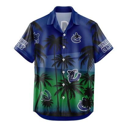 LIMITED EDITION - NEW CUSTOMIZED NHL19 VANCOUVER CANUCKS UNISEX HAWAIIAN SHIRT & SHORTS SET