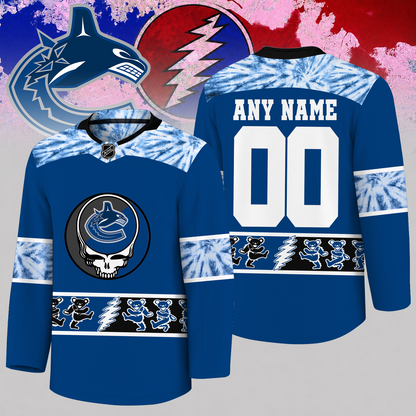 [SUPER SALE] NEW CUSTOMIZED NHL19 VANCOUVER CANUCKS UNISEX HOCKEY JERSEY