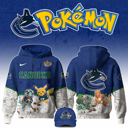 LIMITED EDITION - NEW CUSTOMIZED NHL19 VANCOUVER CANUCKS X POKÉMON T-SHIRT, SWEATSHIRT, HOODIE & ZIP HOODIE