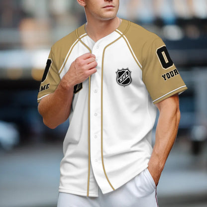 LIMITED EDITION - NEW CUSTOMIZED NHL04 VGK VEGAS GOLDEN KNIGHTS BASEBALL JERSEY
