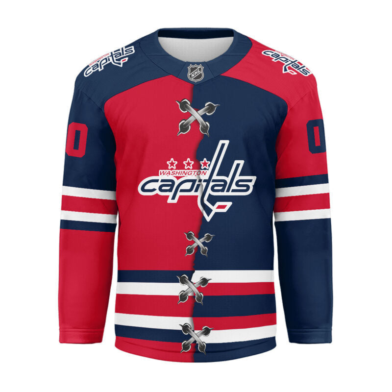 LIMITED EDITION - NEW CUSTOMIZED NHL10 WCP WASHINGTON CAPITALS UNISEX HOCKEY JERSEY