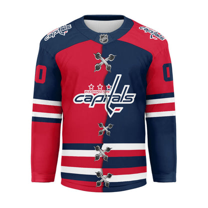 LIMITED EDITION - NEW CUSTOMIZED NHL10 WCP WASHINGTON CAPITALS UNISEX HOCKEY JERSEY
