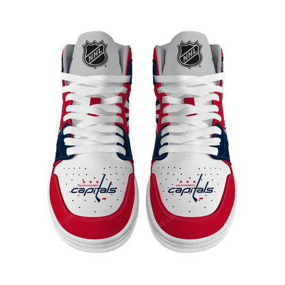 [SUPER SALE] NEW CUSTOMIZED NHL10 WS CAPITALS AIR JORDAN SNEAKERS