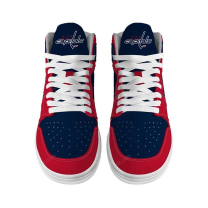 [SUPER SALE] NEW CUSTOMIZED NHL10 WS CAPITALS AIR JORDAN SNEAKERS