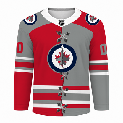 LIMITED EDITION - NEW CUSTOMIZED NHL21 WPJ WINNIPEG JETS UNISEX HOCKEY JERSEY