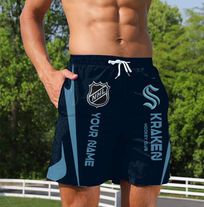 LIMITED EDITION - NEW CUSTOMIZED NHL20 STK SEATTLE KRAKEN UNISEX SHORT PANTS