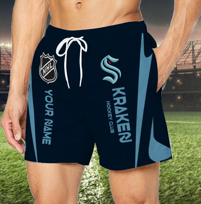 LIMITED EDITION - NEW CUSTOMIZED NHL20 STK SEATTLE KRAKEN UNISEX SHORT PANTS