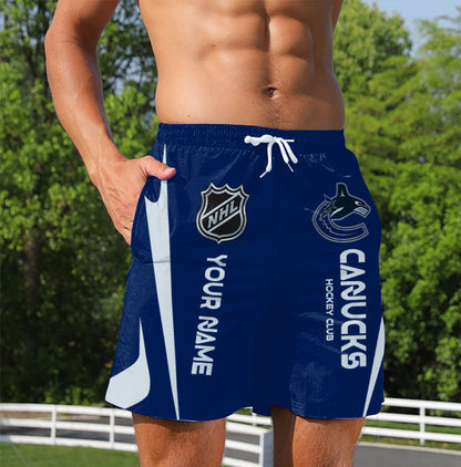 LIMITED EDITION - NEW CUSTOMIZED NHL19 VCC VANCOUVER CANUCKS UNISEX SHORT PANTS