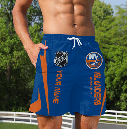 LIMITED EDITION - NEW CUSTOMIZED NHL25 NYI NEW YORK ISLANDERS UNISEX SHORT PANTS