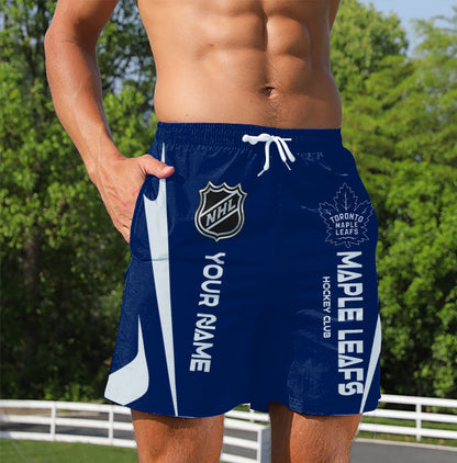 LIMITED EDITION - NEW CUSTOMIZED NHL23 TML TORONTO MAPLE LEAFS UNISEX SHORT PANTS
