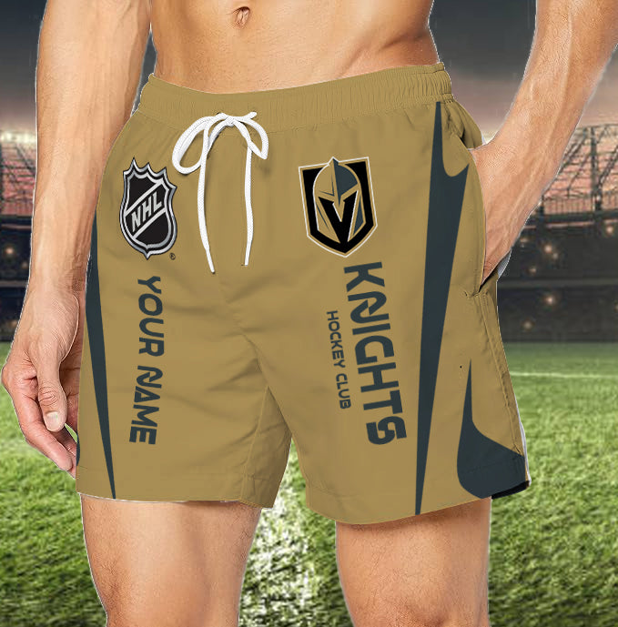 LIMITED EDITION - NEW CUSTOMIZED NHL04 VGK VEGAS GOLDEN KNIGHTS UNISEX SHORT PANTS